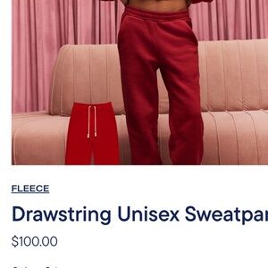 PARKE sweats from the valentines collection in Crimson.